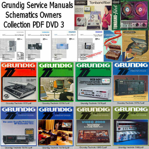 Grundig Service Manuals Brochures Schematic Owners Super Collection PDF DVD 3 !!