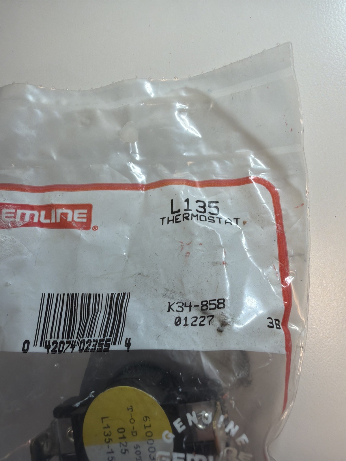 Gemline L135 Thermostat K34-858