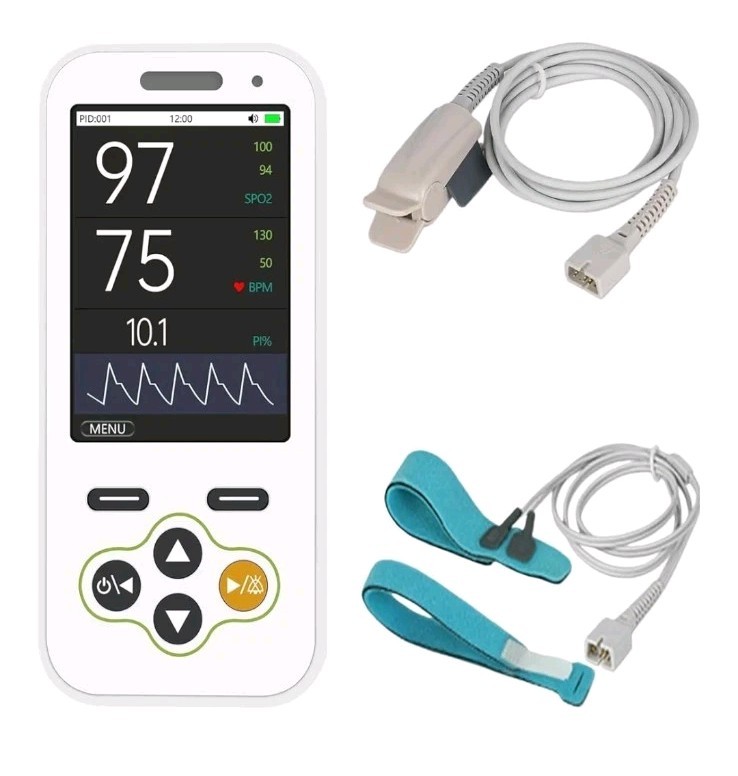 Handheld Pulse Oximeter, Continuous Infant Monitoring & Adult Finger Spot Check