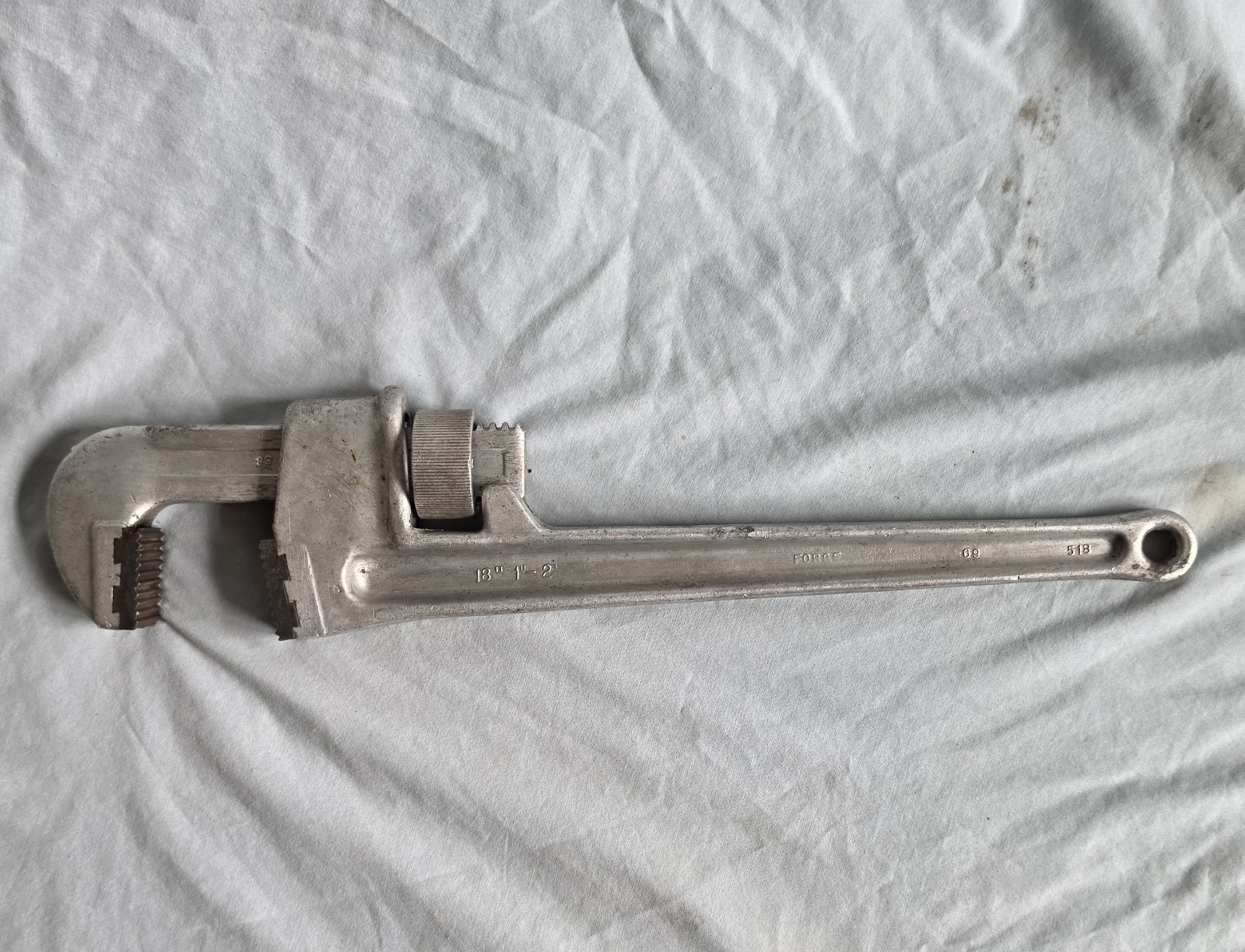 Schick No. 518 18" Aluminum Pipe Wrench Fitters Plumbing Tool Straight Handle