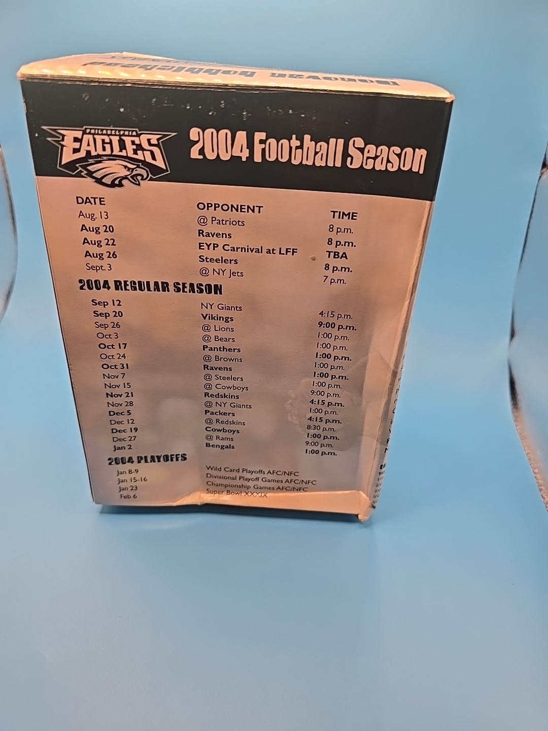 Philadelphia Eagles Donovan McNabb Sunoco Bobblehead 2004 New With Box
