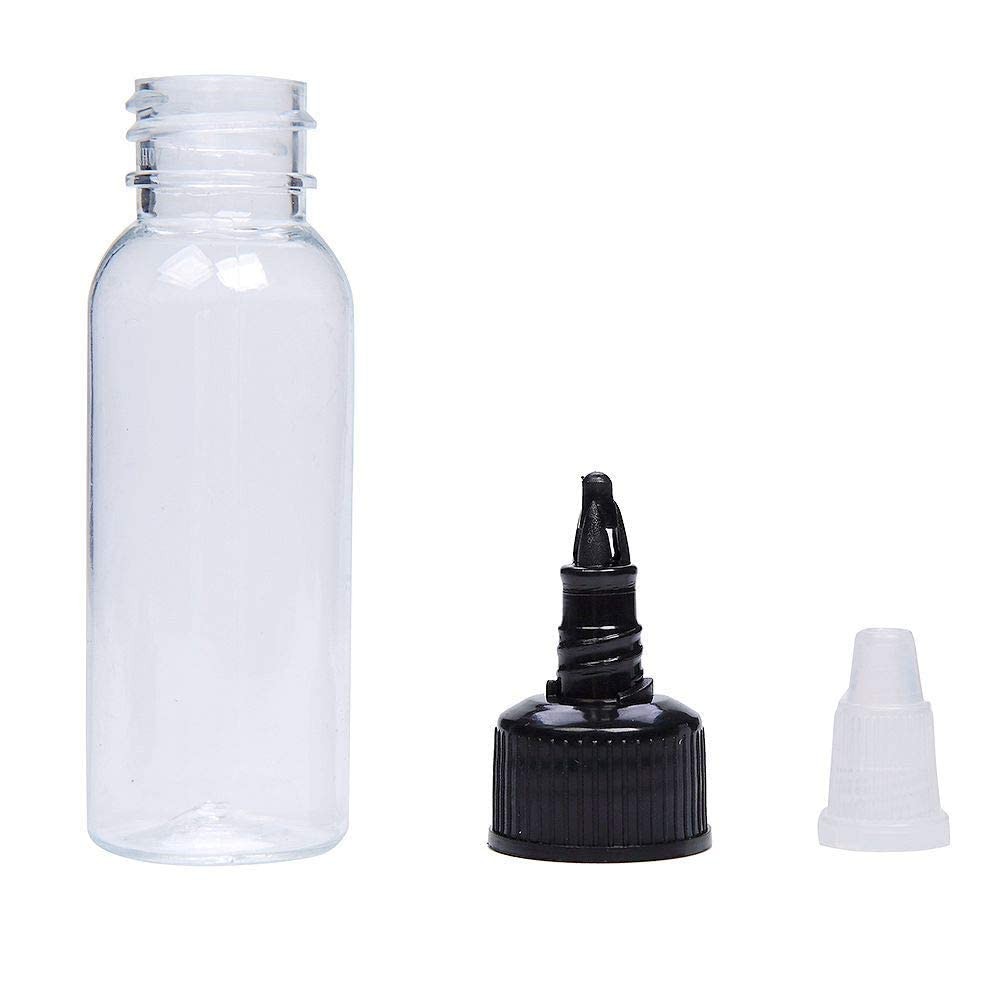 8Pcs 2 oz Squeeze Bottles Dispensing Plastic Squeeze with Twist Cap Small Cle...