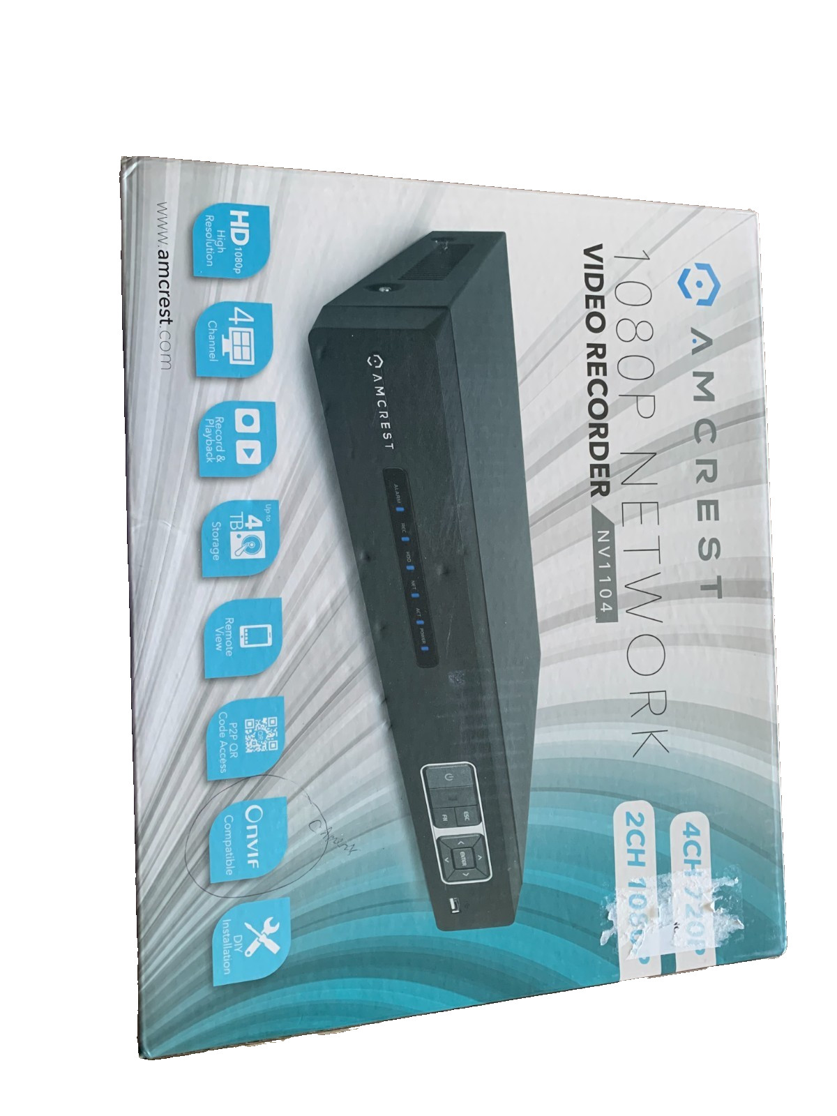 Amcrest Video Recorder. 1080P Network. NV1104.