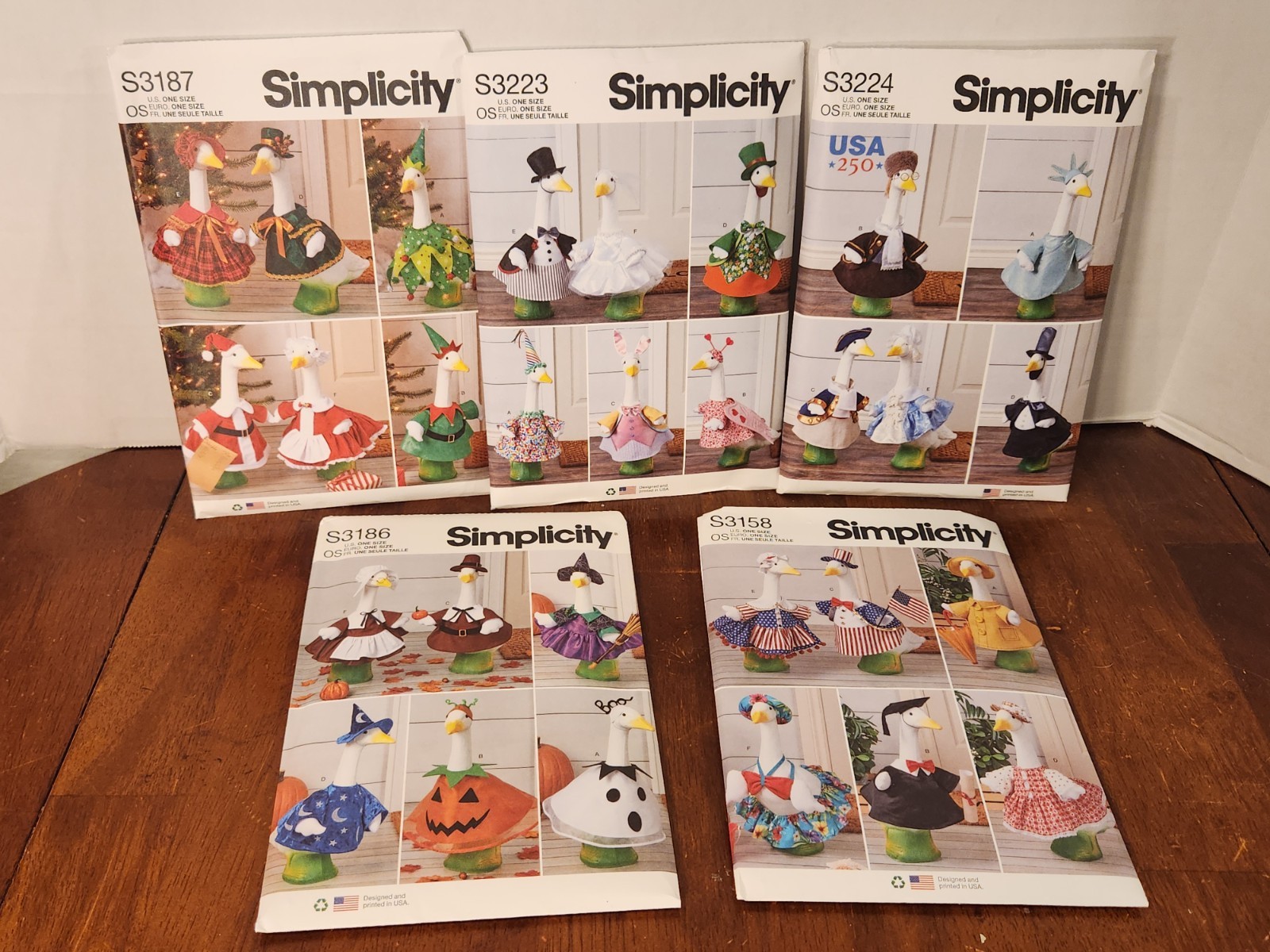 PORCH GOOSE Simplicity 3187 3186 3158 3224 3223 - 5 Sewing Patterns Clothes Lawn