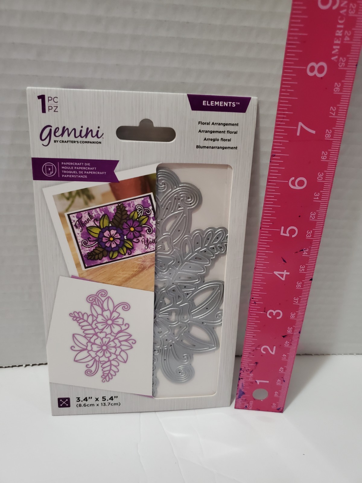 CC1 Crafters Companion Elements Floral Arrangement Outline die  new