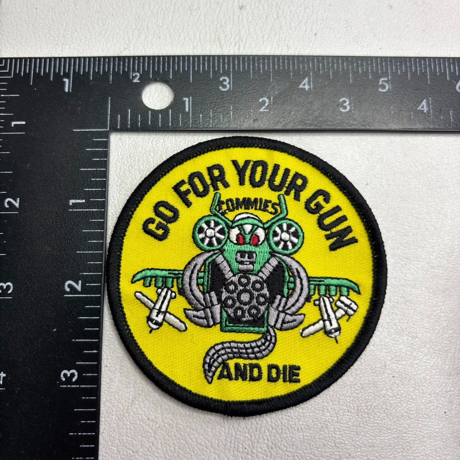Military USAF United States Air Force GO FOR YOU GUN & DIE Patch 62X9