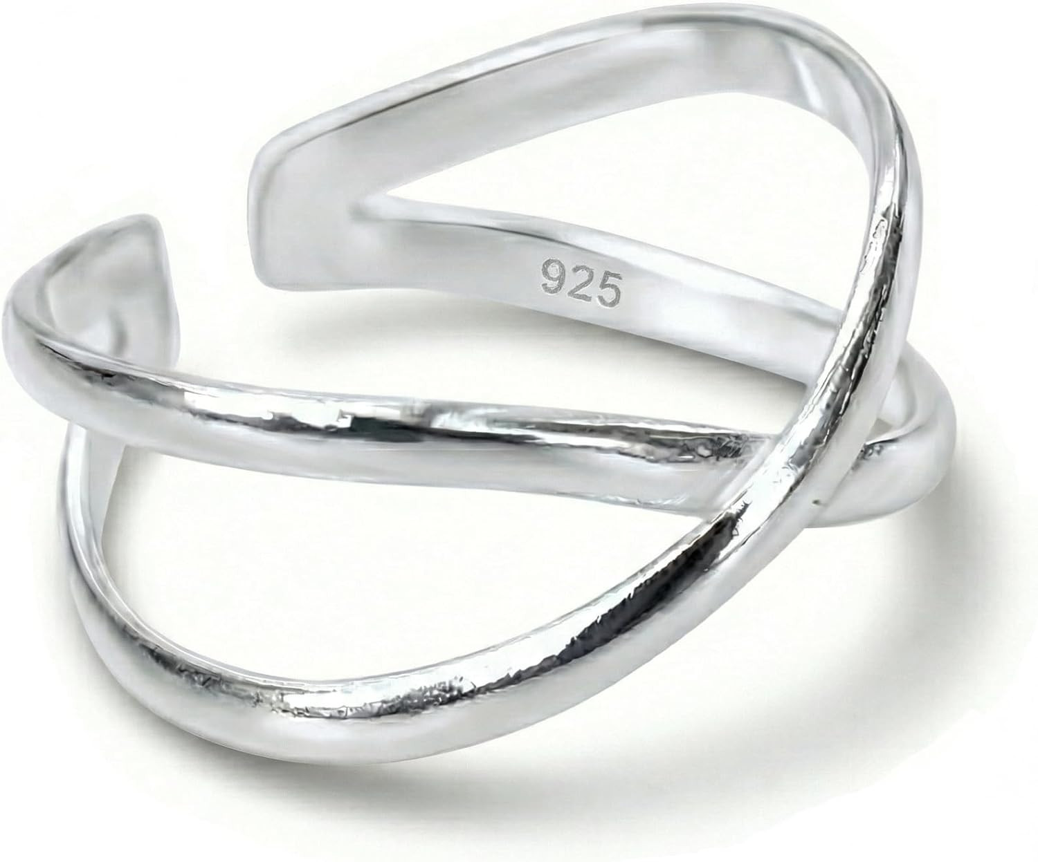 Handmade Adjustable Sterling Silver Toe Ring, Minimalist Band Open Toe Ring, Cla