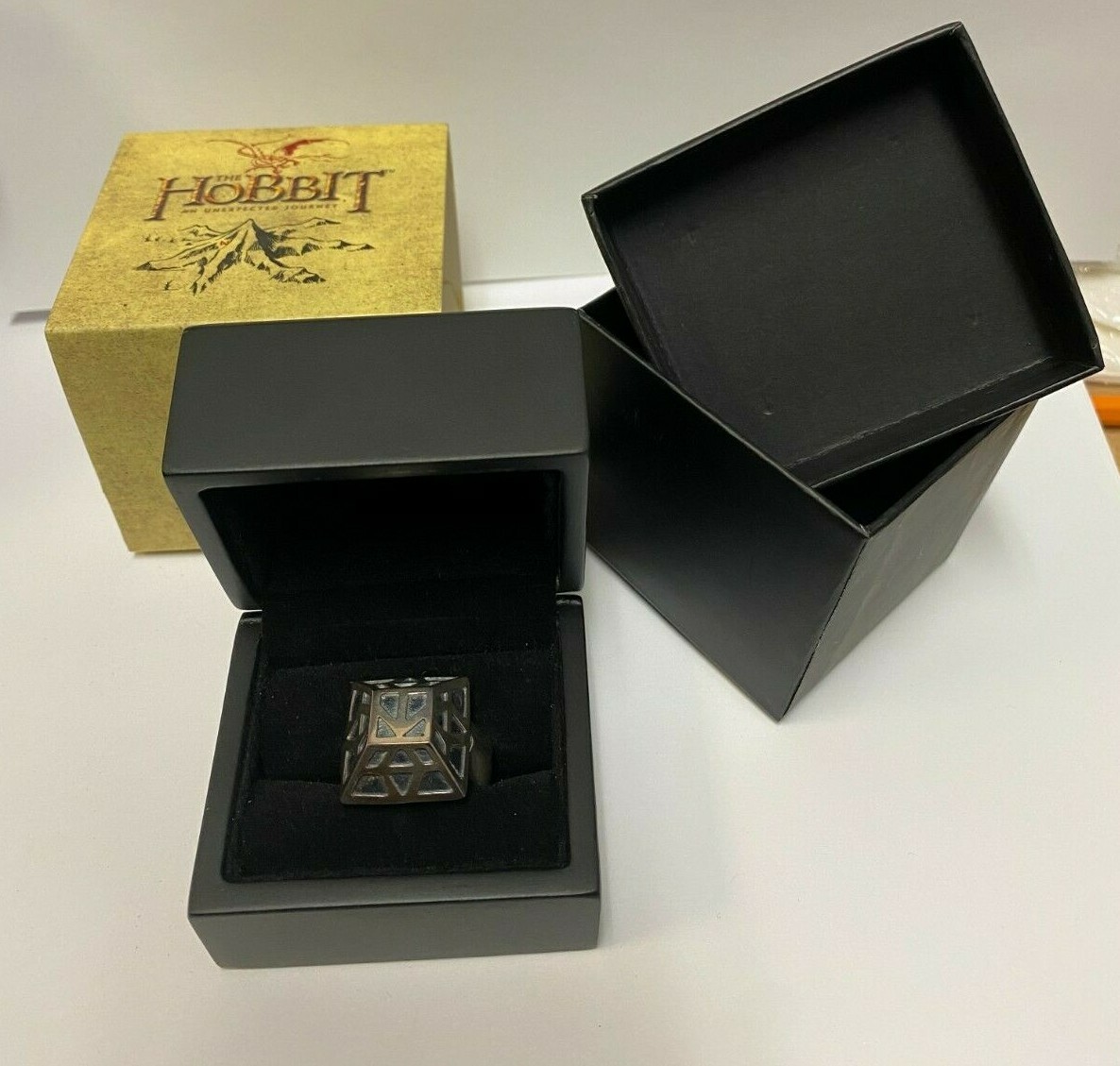 Hobbit Thorin Oakenshield's Dwarven Silver Ring An Unexpected Journey by Noble