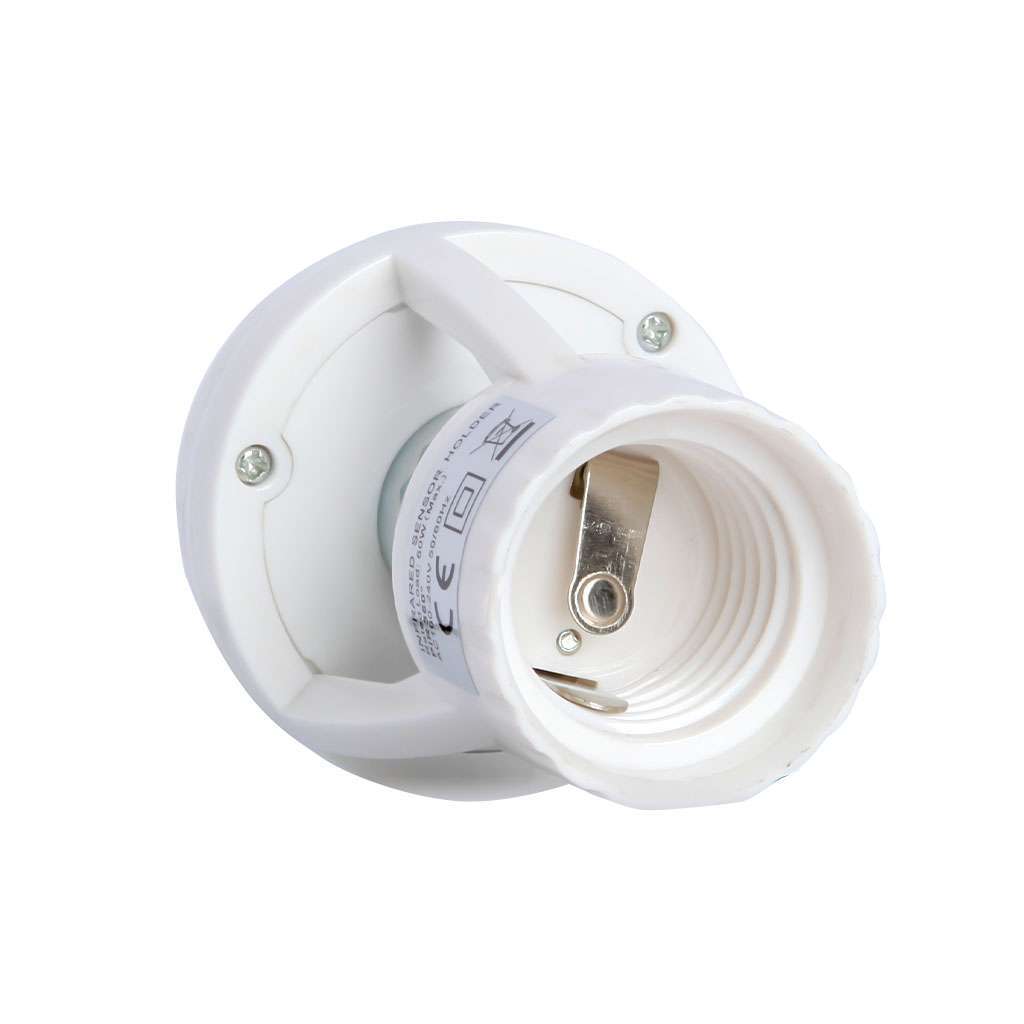 4 Pack E27 LED Light Lamp Bulb Holder Socket Switch Infrared PIR Motion Sensor
