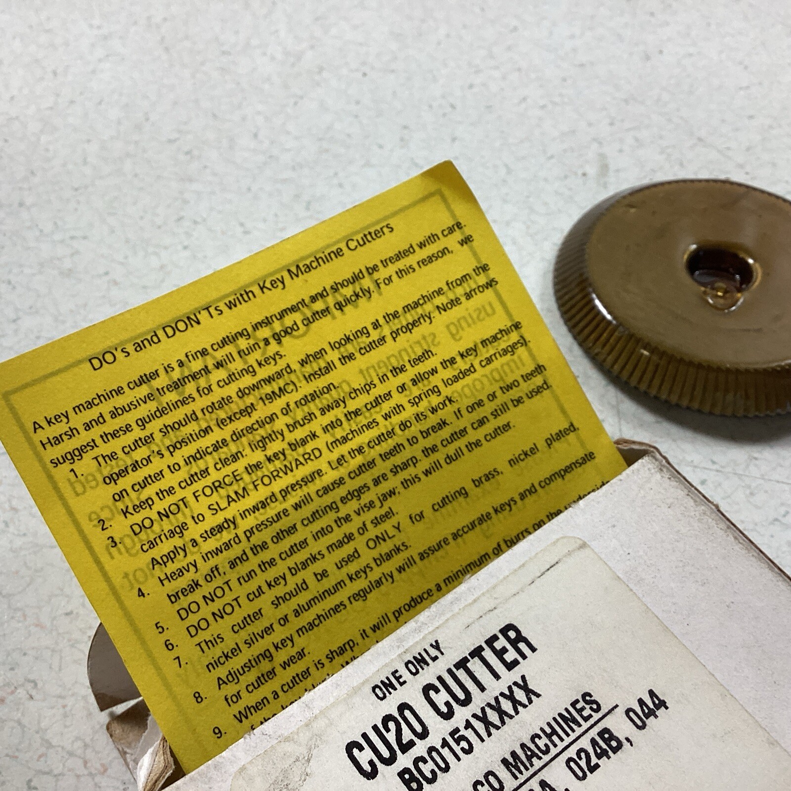 Kaba ILCO CU20 MACHINE CUTTER KEY MACHINE New in box Sealed