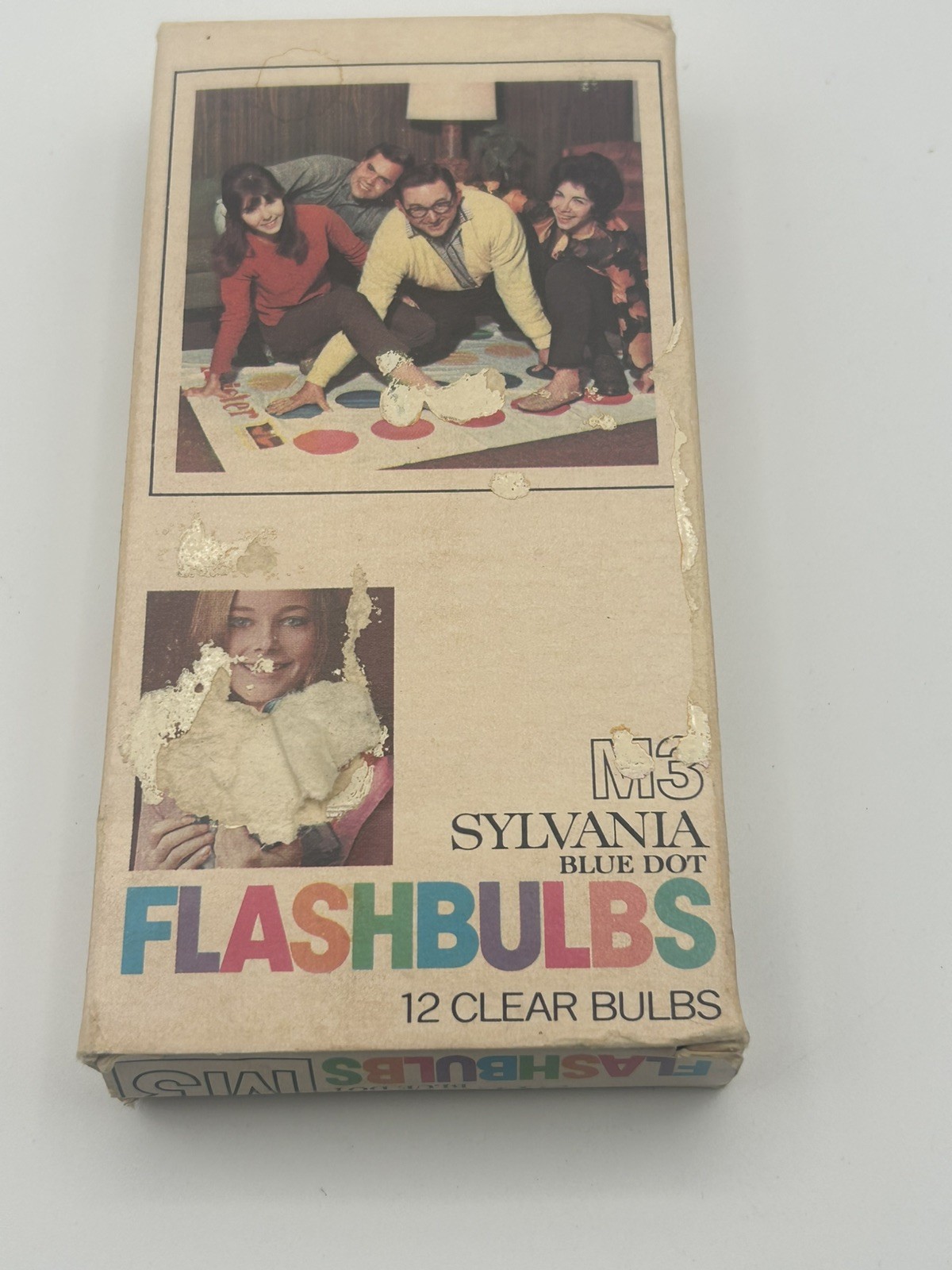 Vtg SYLVANIA FLASHBULBS Blue Dot M2B & M3B + GE M3 Red Dot