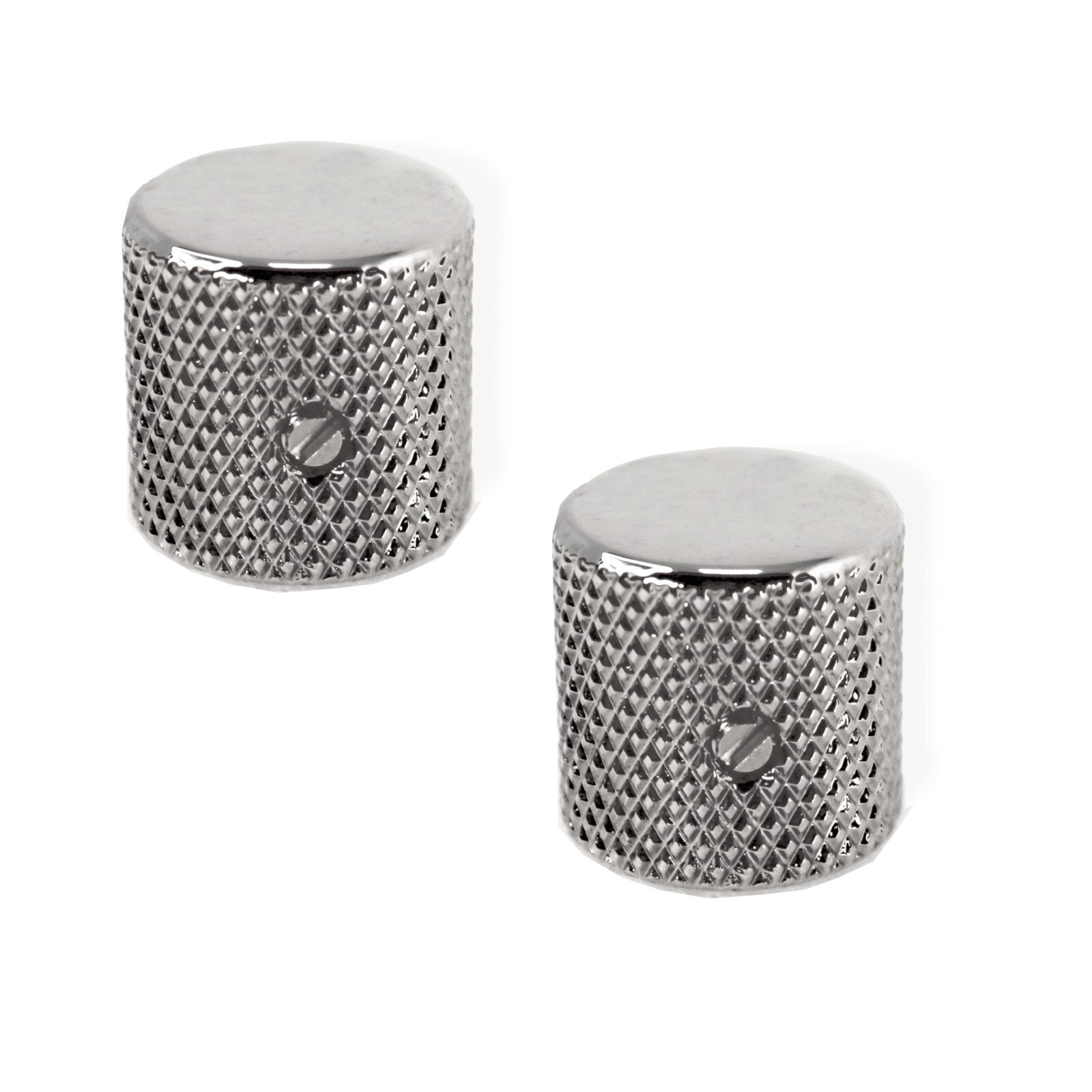 Knob Screw on 6mm Chrome knurled edge 2 Pack 0811261CH-2P