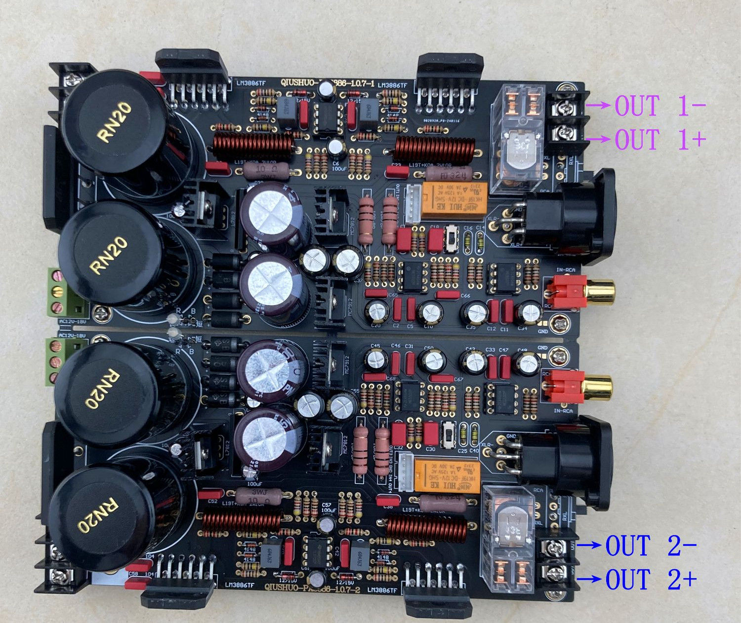 [ Diy Kit ] LM3886 Fully Balanced Power Amplifier Board Kit 120W HiFi Stereo Amp