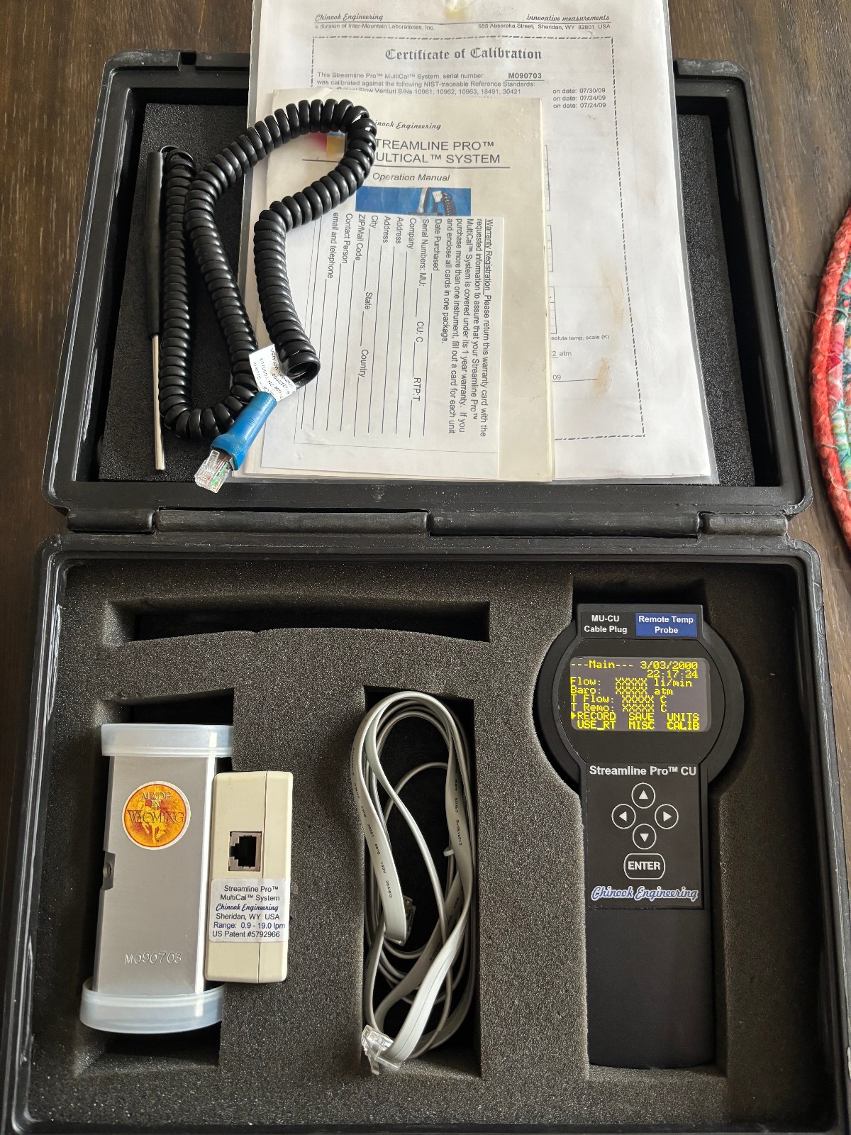 Chinook Engineering Streamline Pro MultiCal Air Calibration System 0.9-19 Lpm