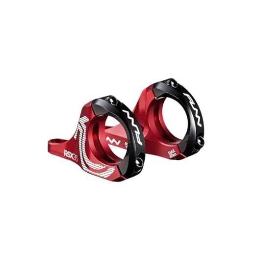 RSX Mountain Bike Direct Mount Bike Stem with 35mm Bar Clamp, 2 Pieces 30 Red
