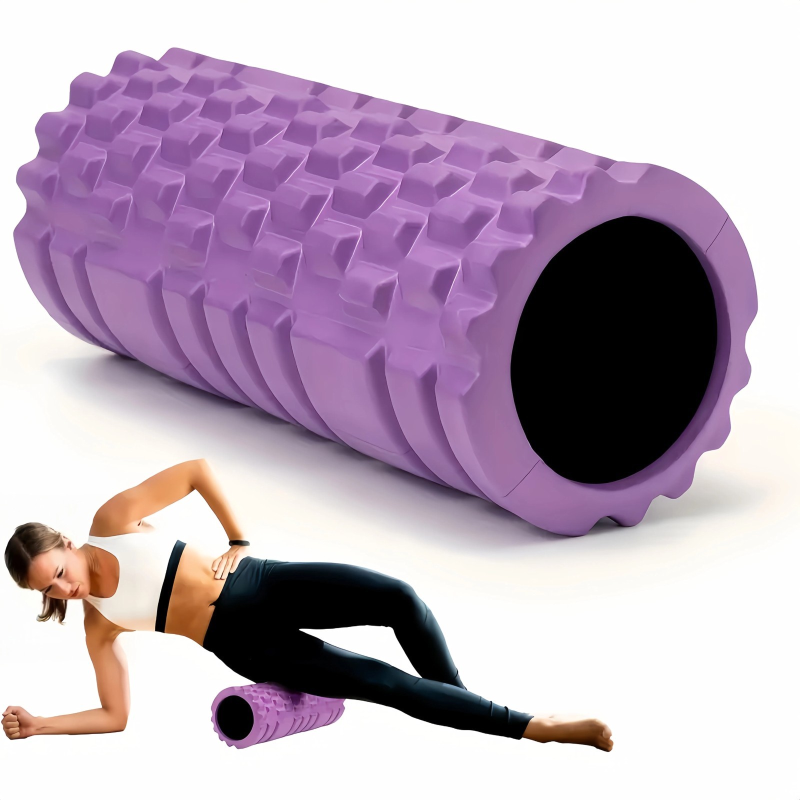 EVA Foam Roller Yoga Massage Roller Deep Tissue Back Leg Muscle Fitness