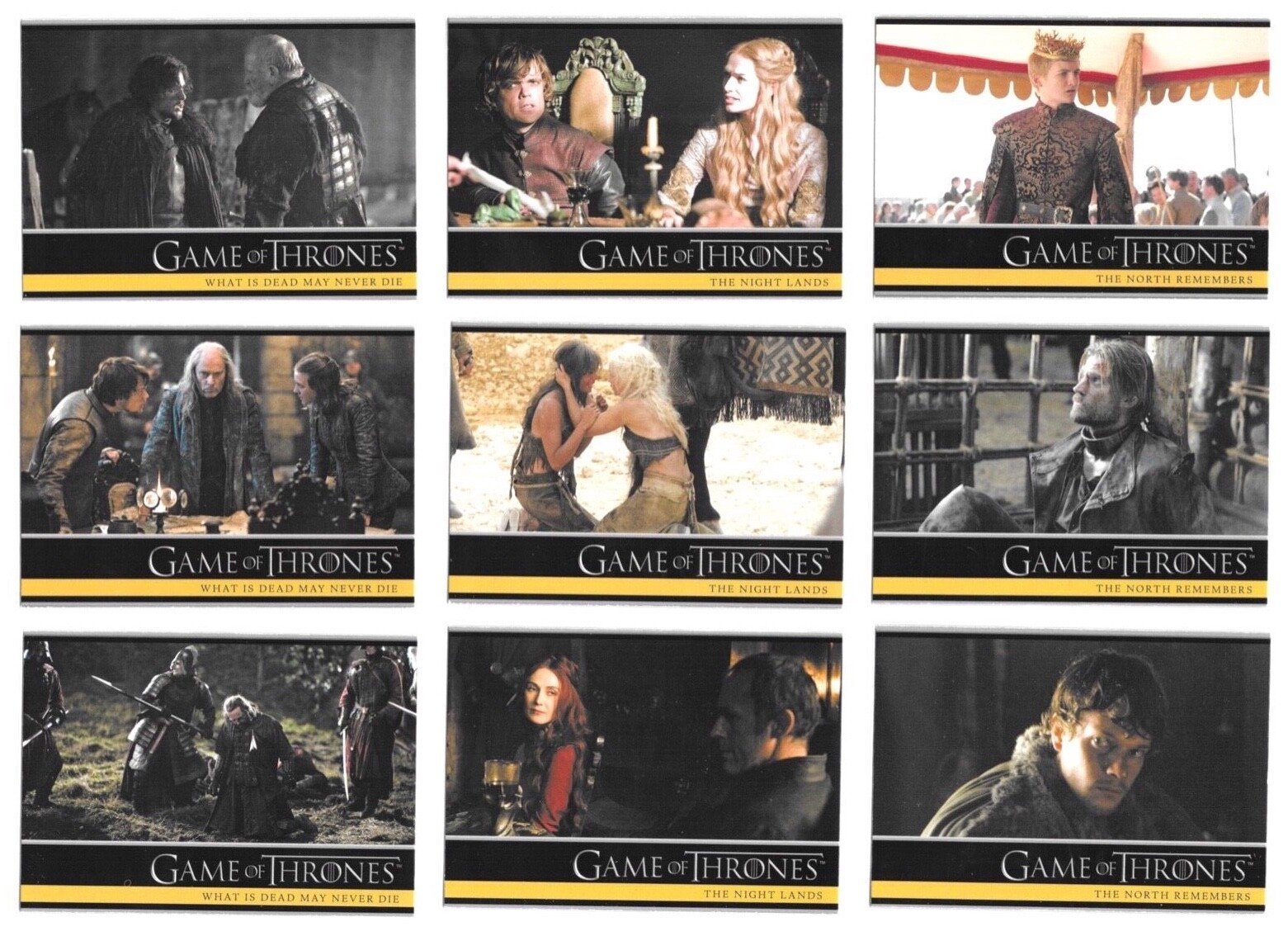 2013 Game Of Thrones Season 2 (TV) Trading Cards / You Choose #s 1-88 / bx108