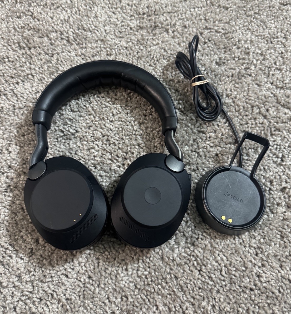 Jabra Evolve2 85 Stereo Wireless Headset w/ Charger Tested