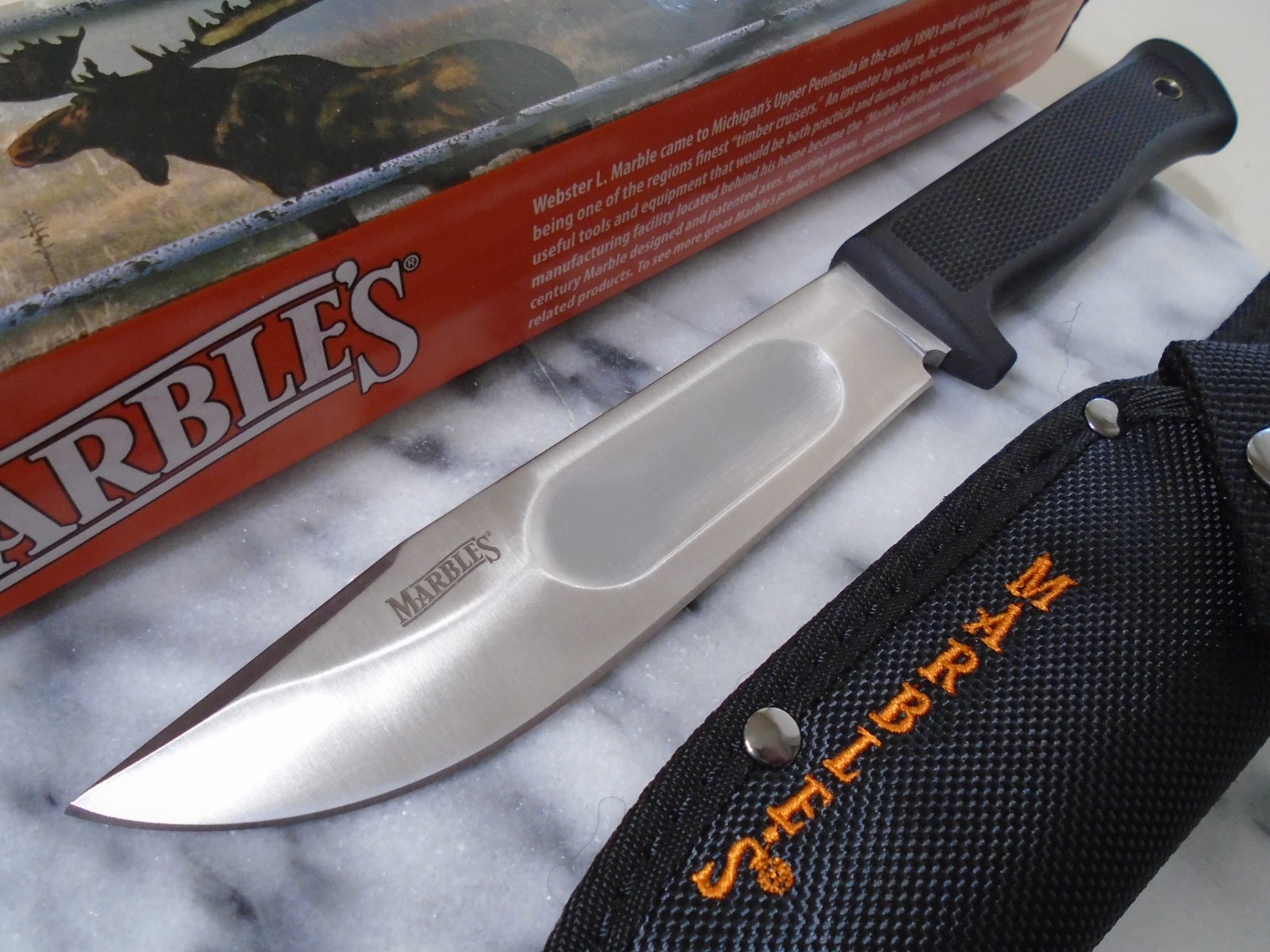 Marbles All Purpose Bowie Skinner Knife Full Tang Hunter Fixed Blade MR391 New