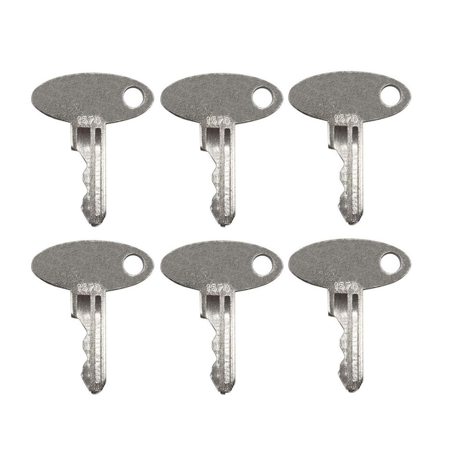 6 Ignition Keys for Ford New Holland Tractor Model 1520 1530 1620 1630 1715 1720
