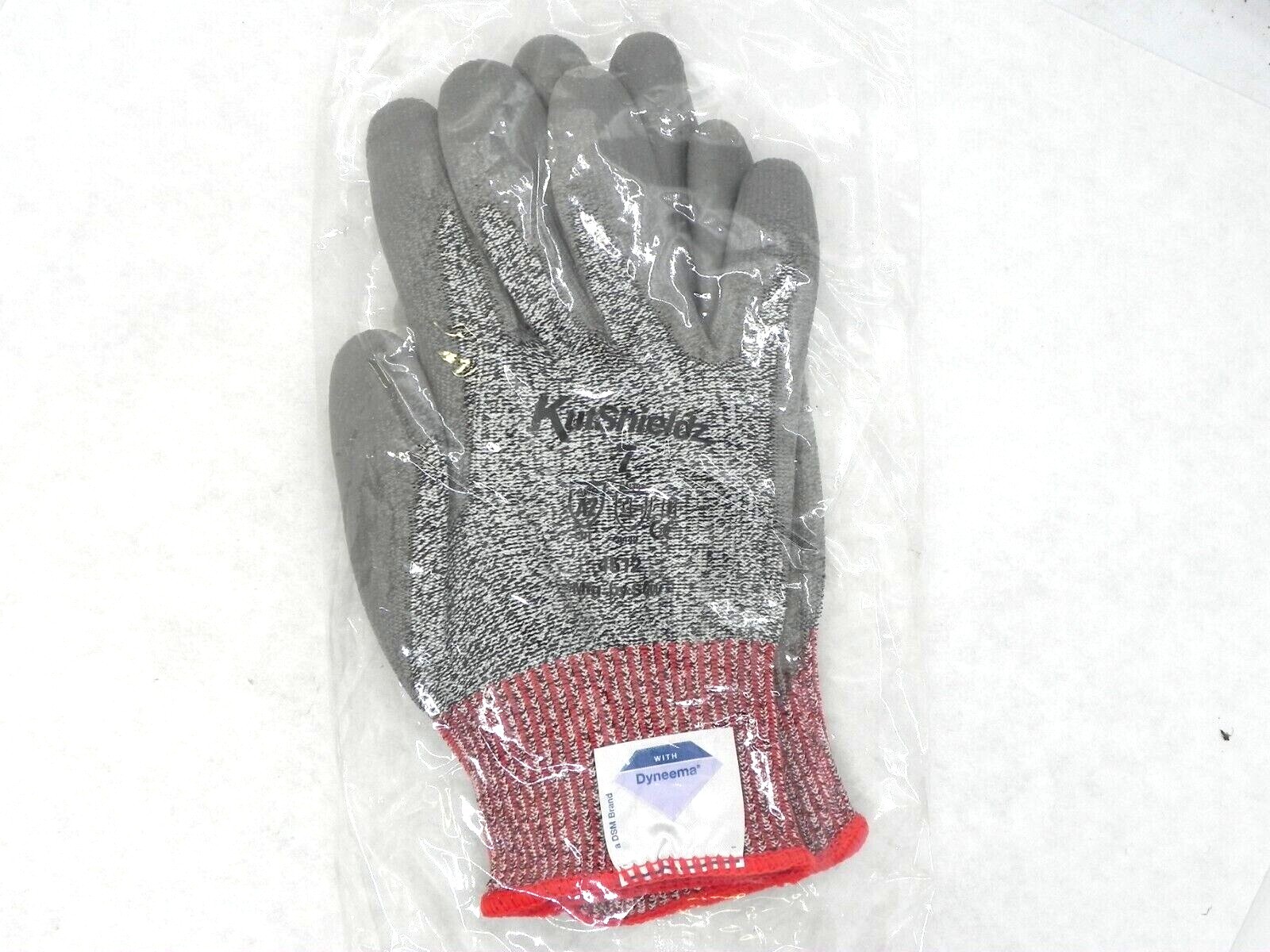 (Size: S) Kutshieldz Nothern Safety Work Gloves Dyneema ANSI A2 Gray/Red (HR)