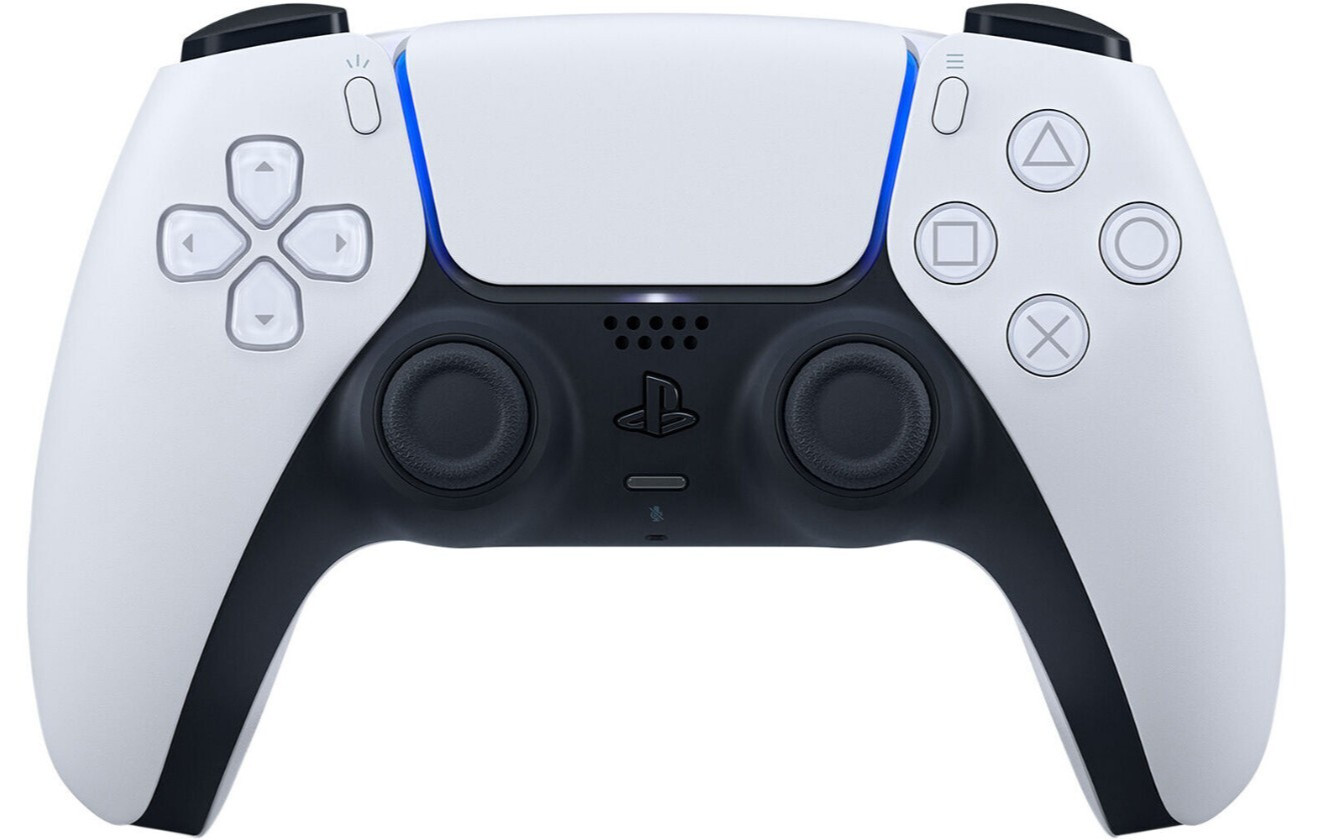 Sony PlayStation 5 DualSense Wireless Controller with Haptic Feedback – White