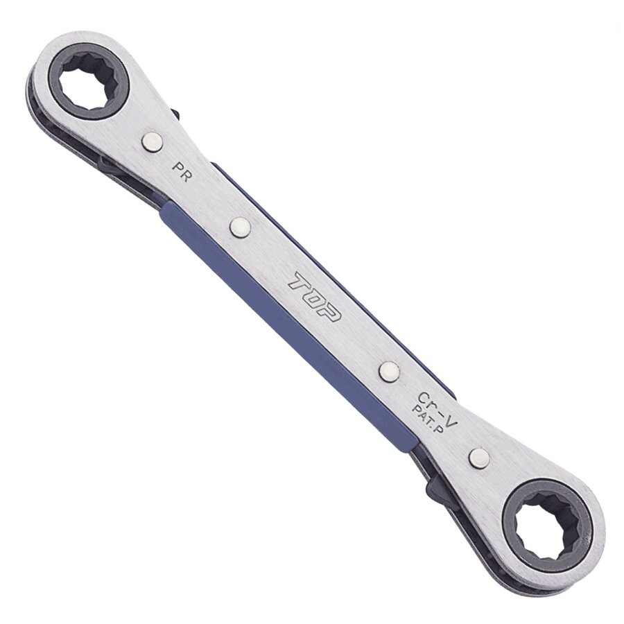 TOP Flat Ratchet Wrench 10x13mm 18gear 146mm PR-10×13N Japan