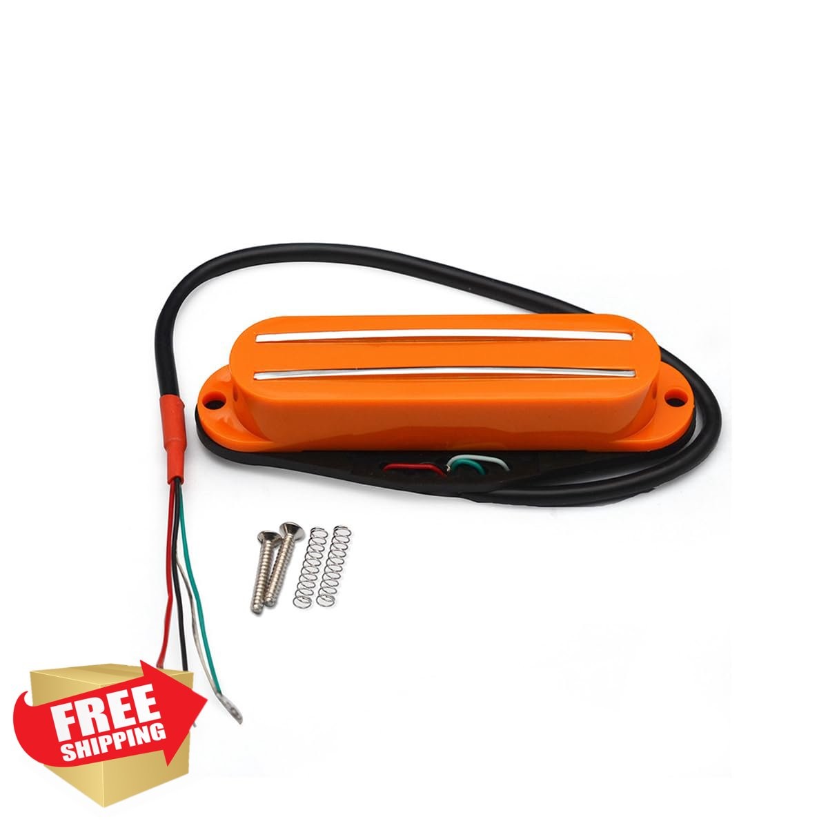 ROZILO Orange Hot Rail Humbucker Single-Coil Electric Guitar Pickup