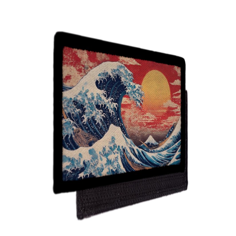 Hokusai Great Wave off Kanagawa Painting Patch Morale Army Hook [sub]