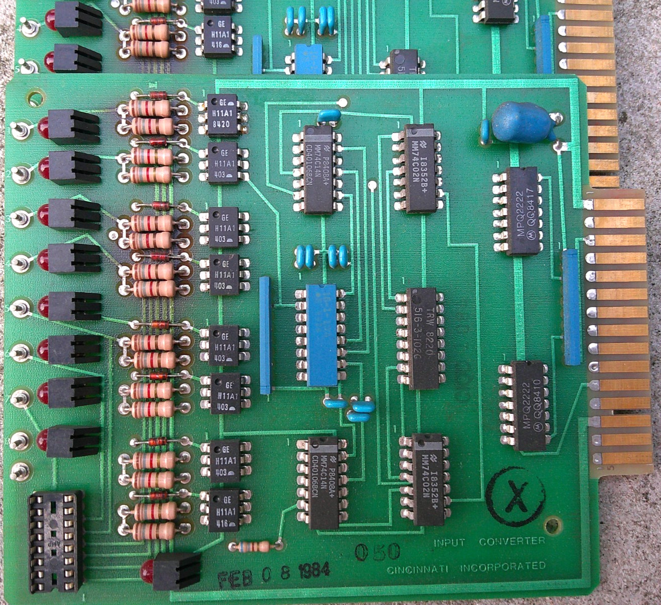 (1) Cincinnati Incorporated Input Converter PCB 817231 Circuit Board
