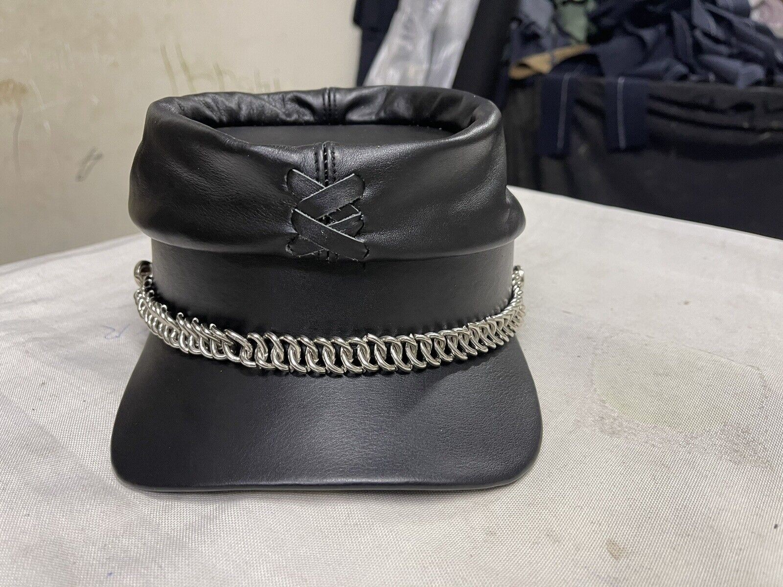 Leather Kepi Cap - American Civil War Leather Kepi Cap Replica History Militaria