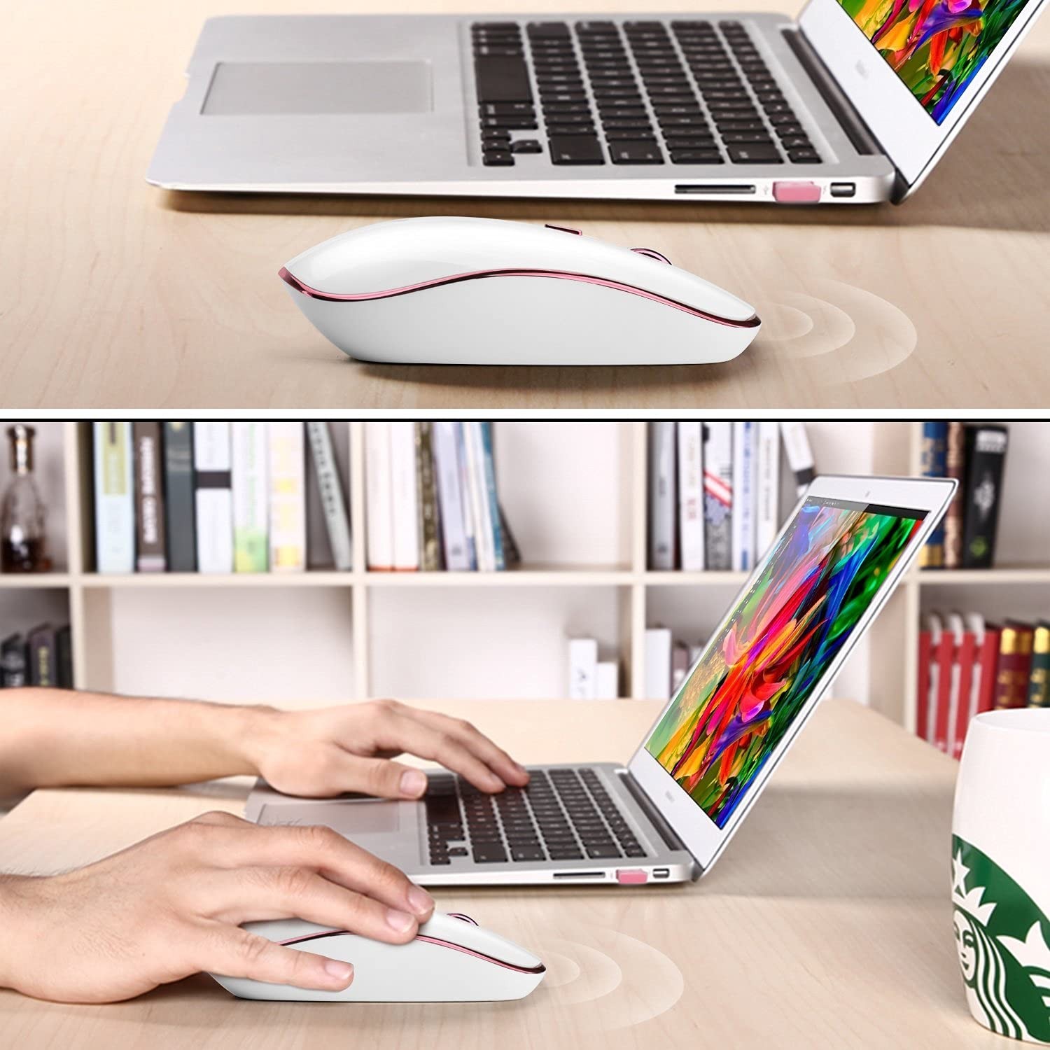 JOYACCESS Wireless Mouse for Laptop - Ultra Thin, Silent, 2400 DPI Portable O...