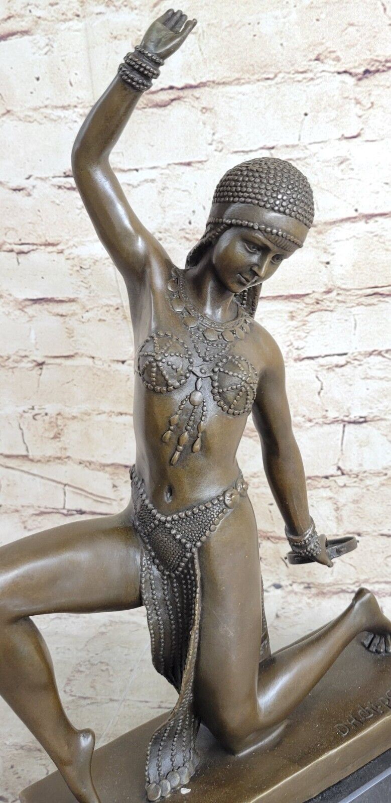 Elegant Amazing Sensual Bronze - Dancer - D. H. Chiparus Dance Trophy Decor