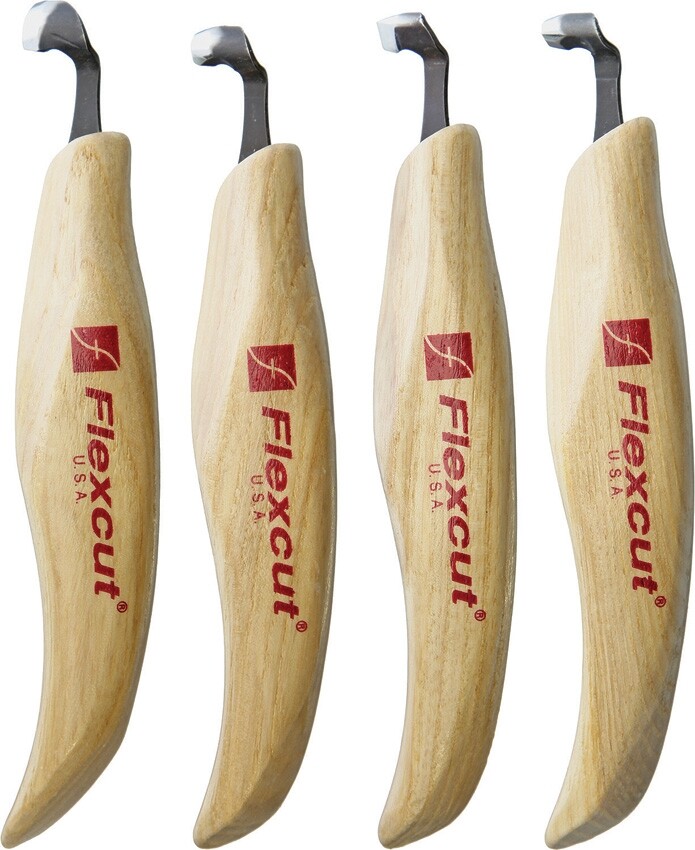 Flexcut Right-Handed Four Piece Scorp, Right-handed tool, # FLEXKN150
