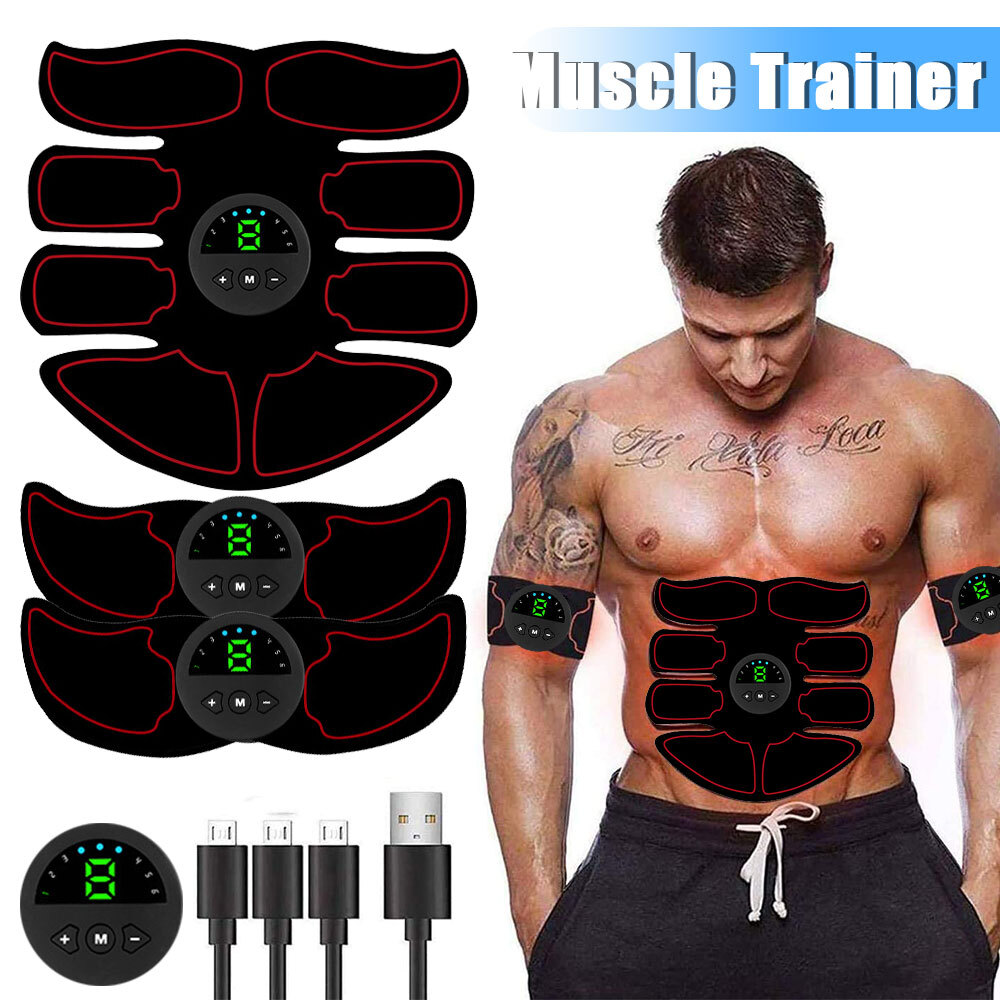 Rechargeable Electronic Muscle Stimulator Muscle Abdominal Belt For Women & Men