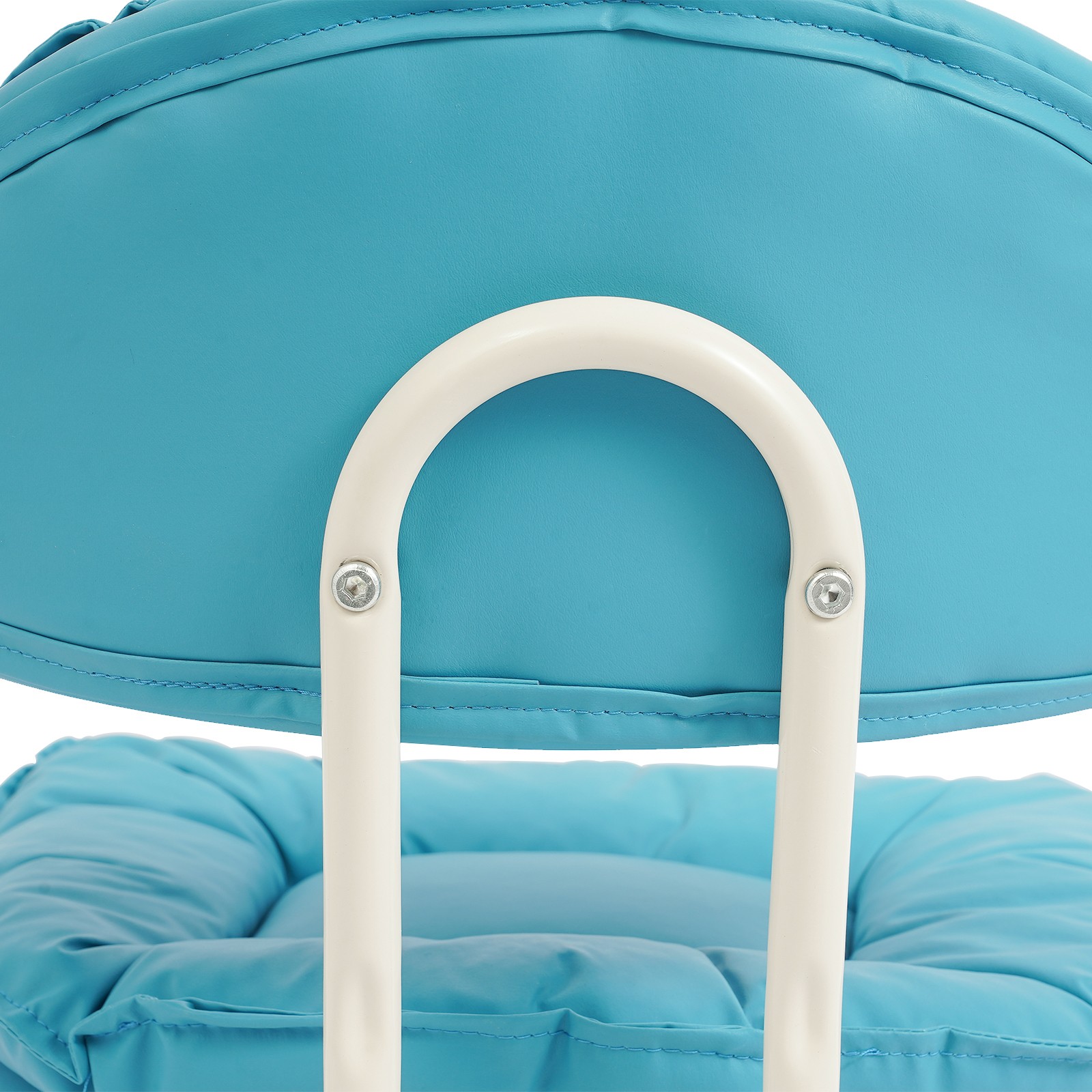 Rolling Stool with Back Rest Heavy Duty Rolling Stool Roller Chair 32x33x55cm