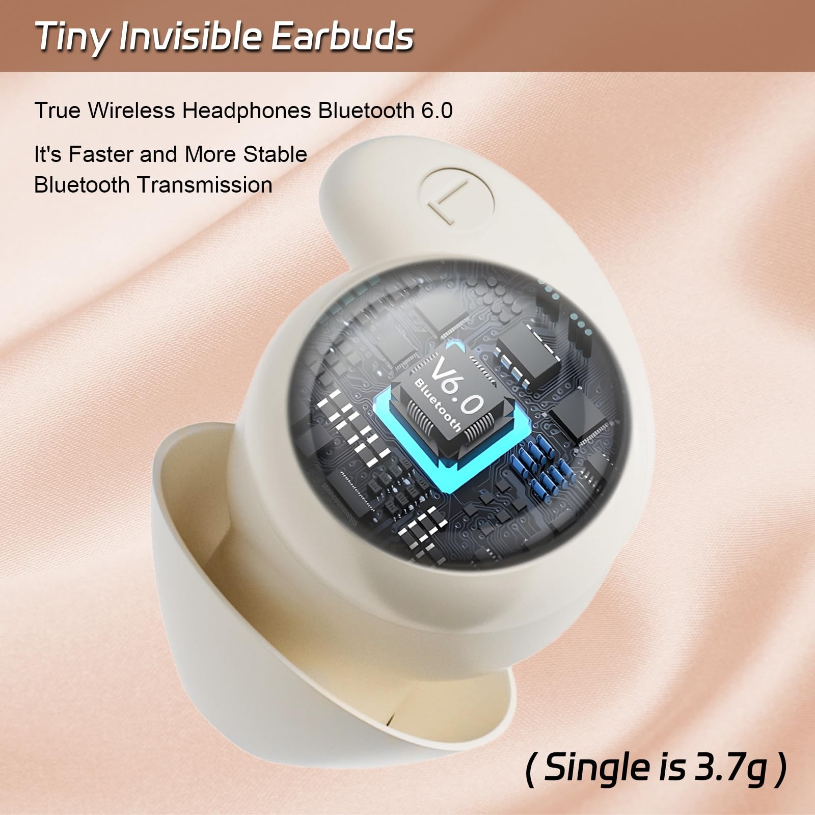 Sleep Earbuds,Wireless Bluetooth 6.0 Noise Blocking Sleeping Headphones,Sleep...