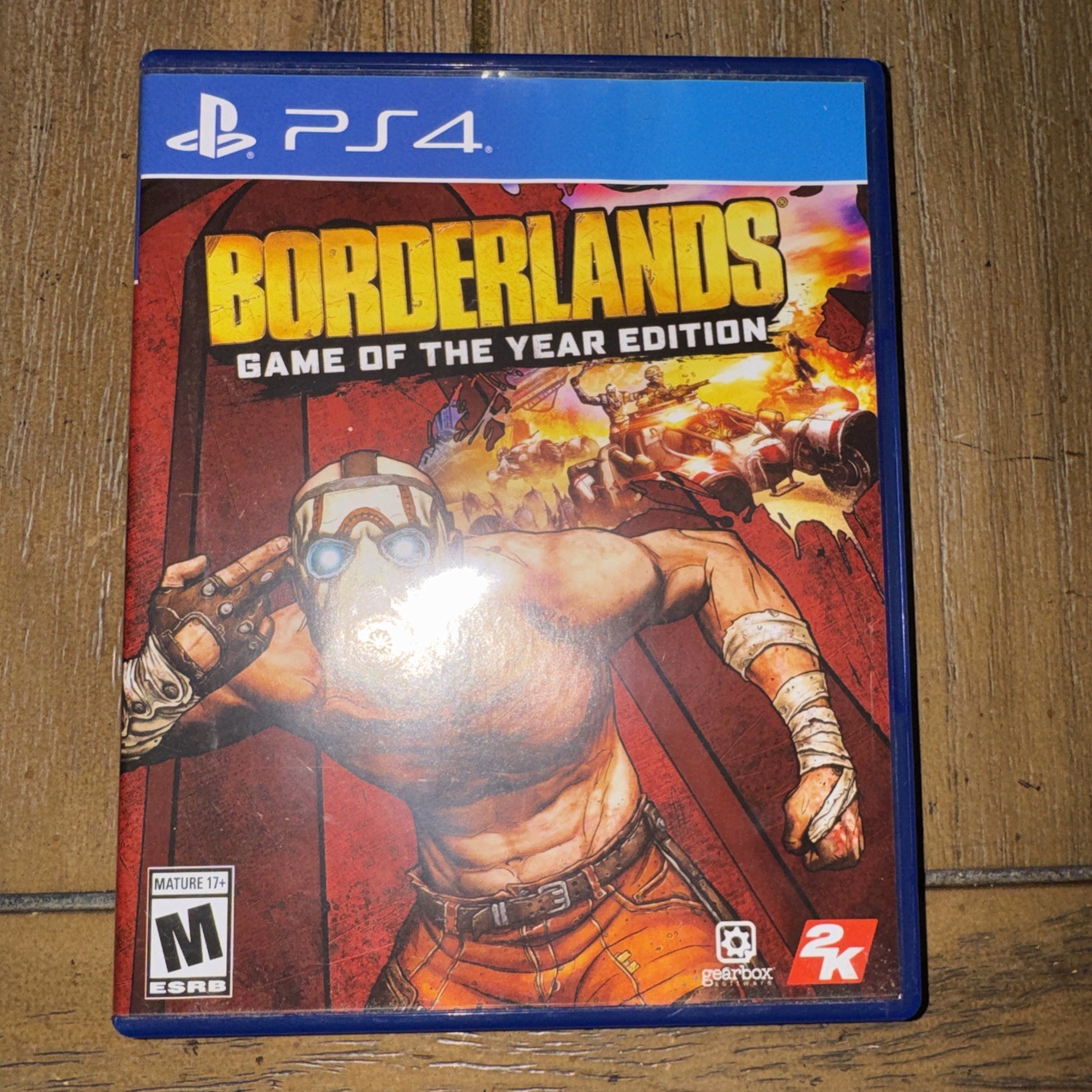 Borderlands Game of the Year Edition PS4 OEM Case Manual Poster No Game Disc