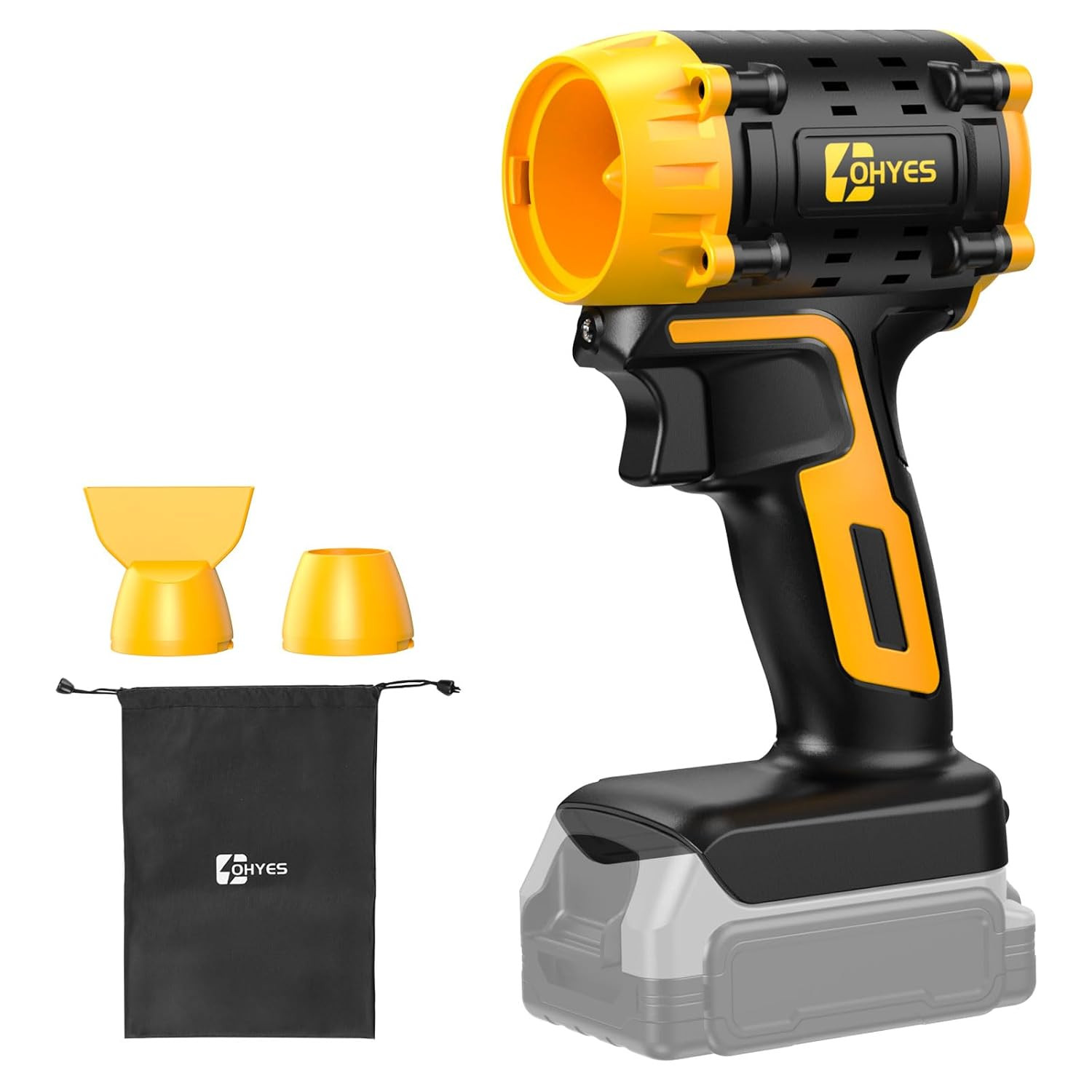 Air Duster 380W Brushless High-Speed Motor 100,000RPM Fit for Dewalt 20V Max Bat