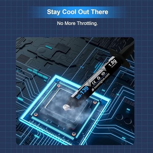 Thermal Paste CPU 1.8g for GPU IC Heatsinks Computer Non Conductive with Toolkit