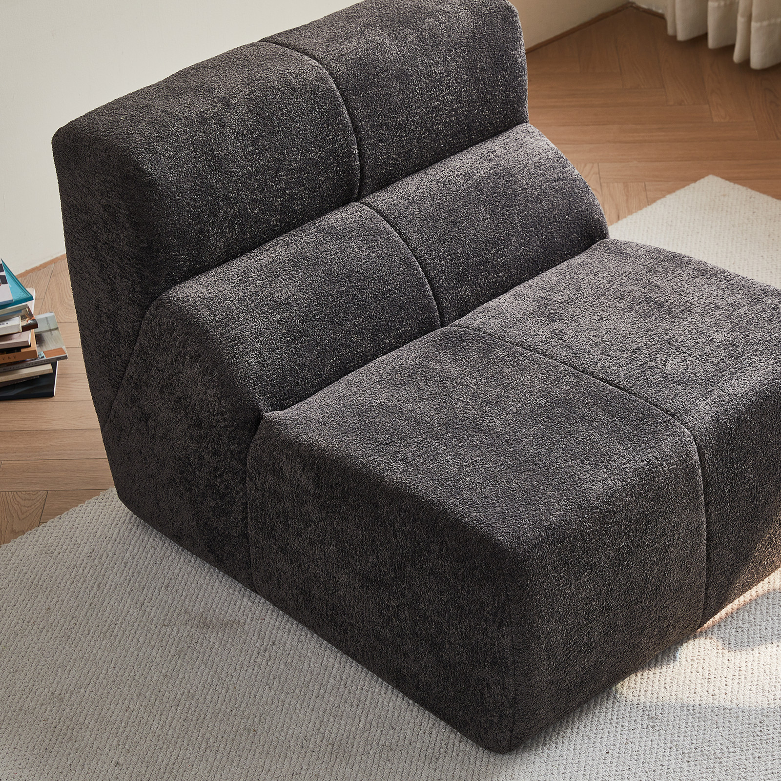 Luxury Cloud-Soft Velvet Single Sofa Chair,Soft compress Sofa Perfect for Livi