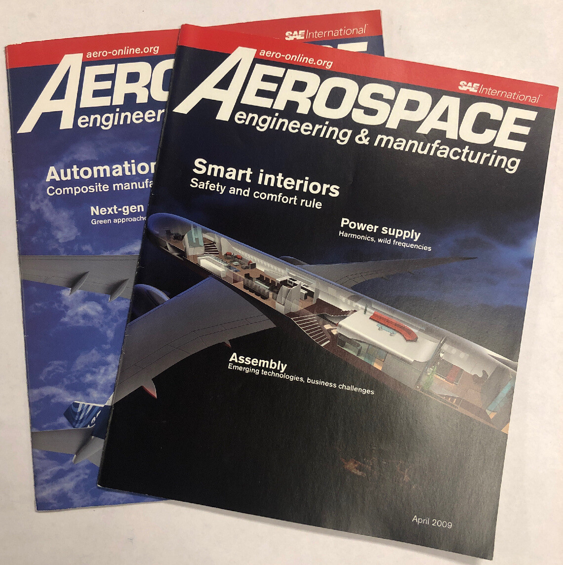 Two 2009 Issues Of Aerospace Engineering and Manufacturing Magazines