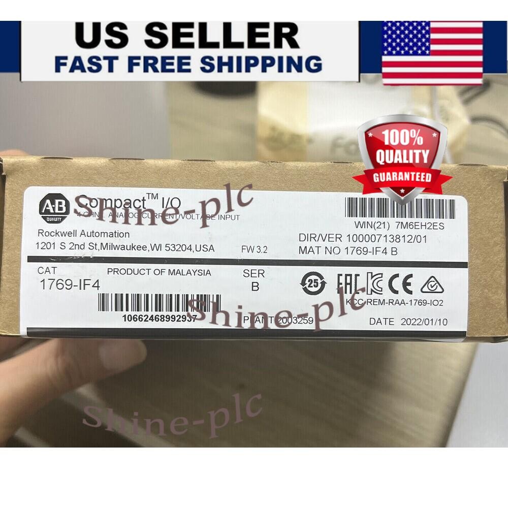 1769-IF4 AB CompactLogix 4-Ch Input Module New Factory Sealed US Free Tax