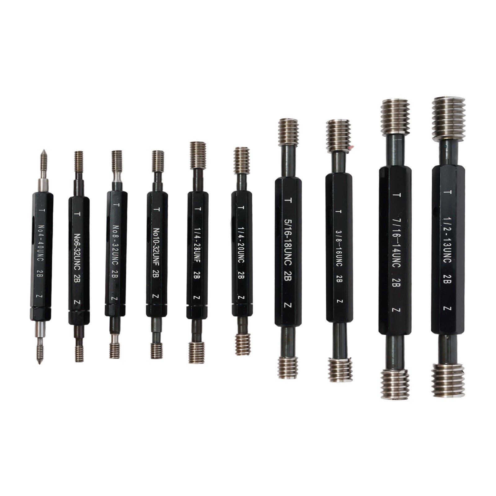 10 Pc Skd11 Thread Detection Tool Double End Thread Plug Gauge Go & No Go