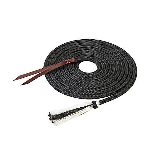 Weaver Leather Weaver Silvertip Tree 1/2in Mecate Rein 22ft Black