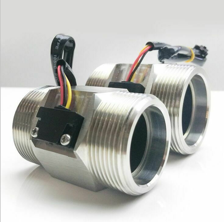 YF-DN50-S Large Diameter Hall Turbine Liquid Flow Sensor 2" Flowmeter SS304