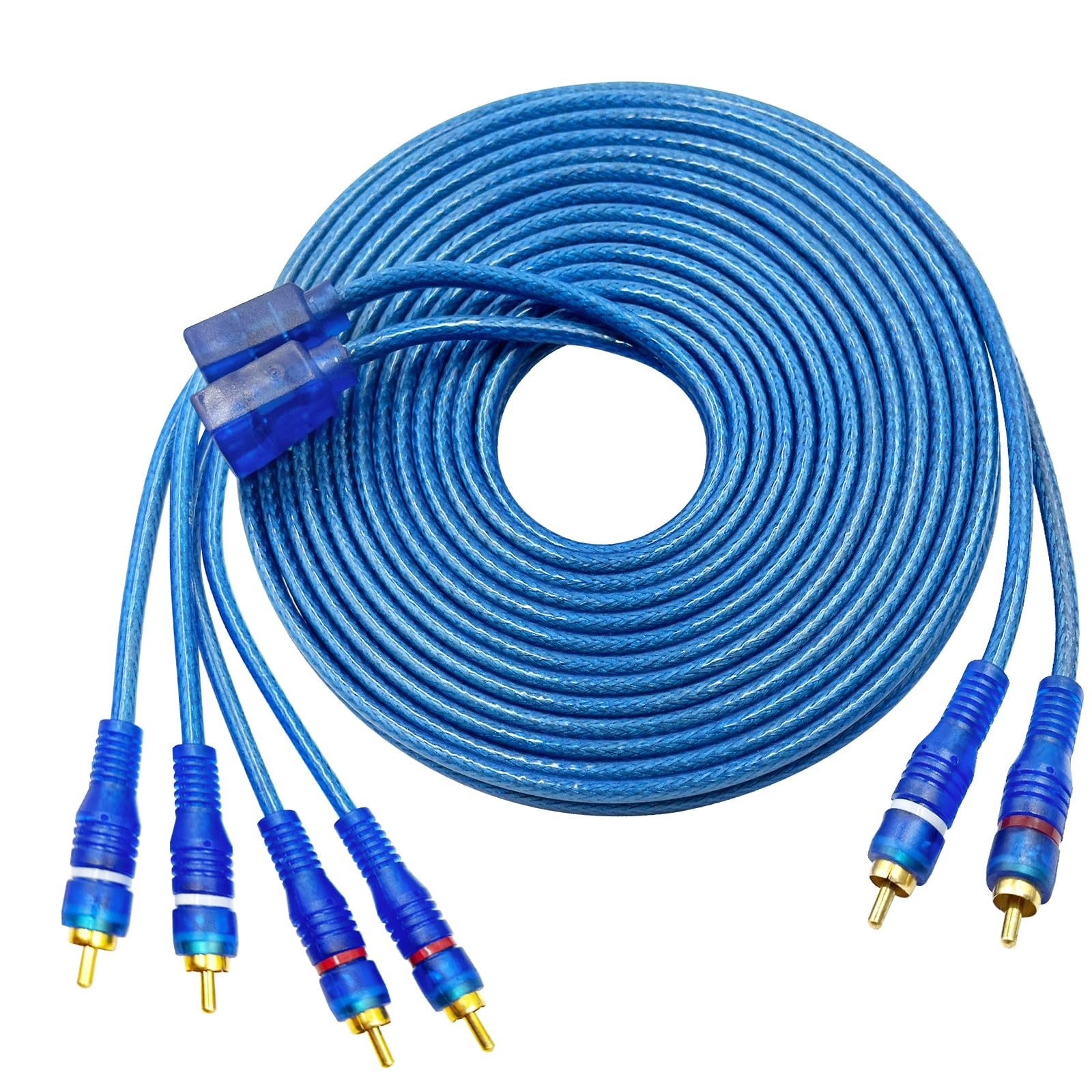 YQMRCZRF RCA Car Audio Cable Y Splitter Adapter Cord 2 Channel to 4 Channel...