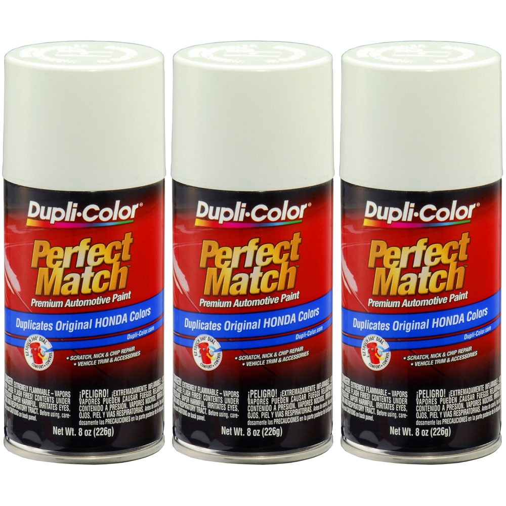 Duplicolor BHA0978 (3-Pack), Aerosol Paint for Honda NH578, Taffeta White