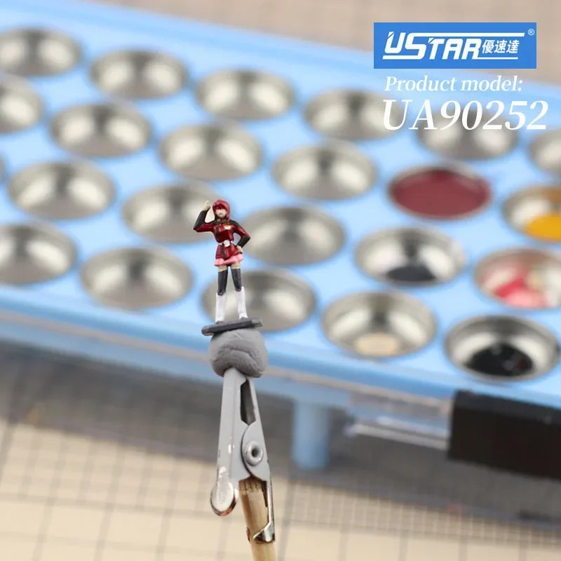 Ustar UA-90252 Hand Painted Mixing Palette Coloring Tools Assembly Model Tool