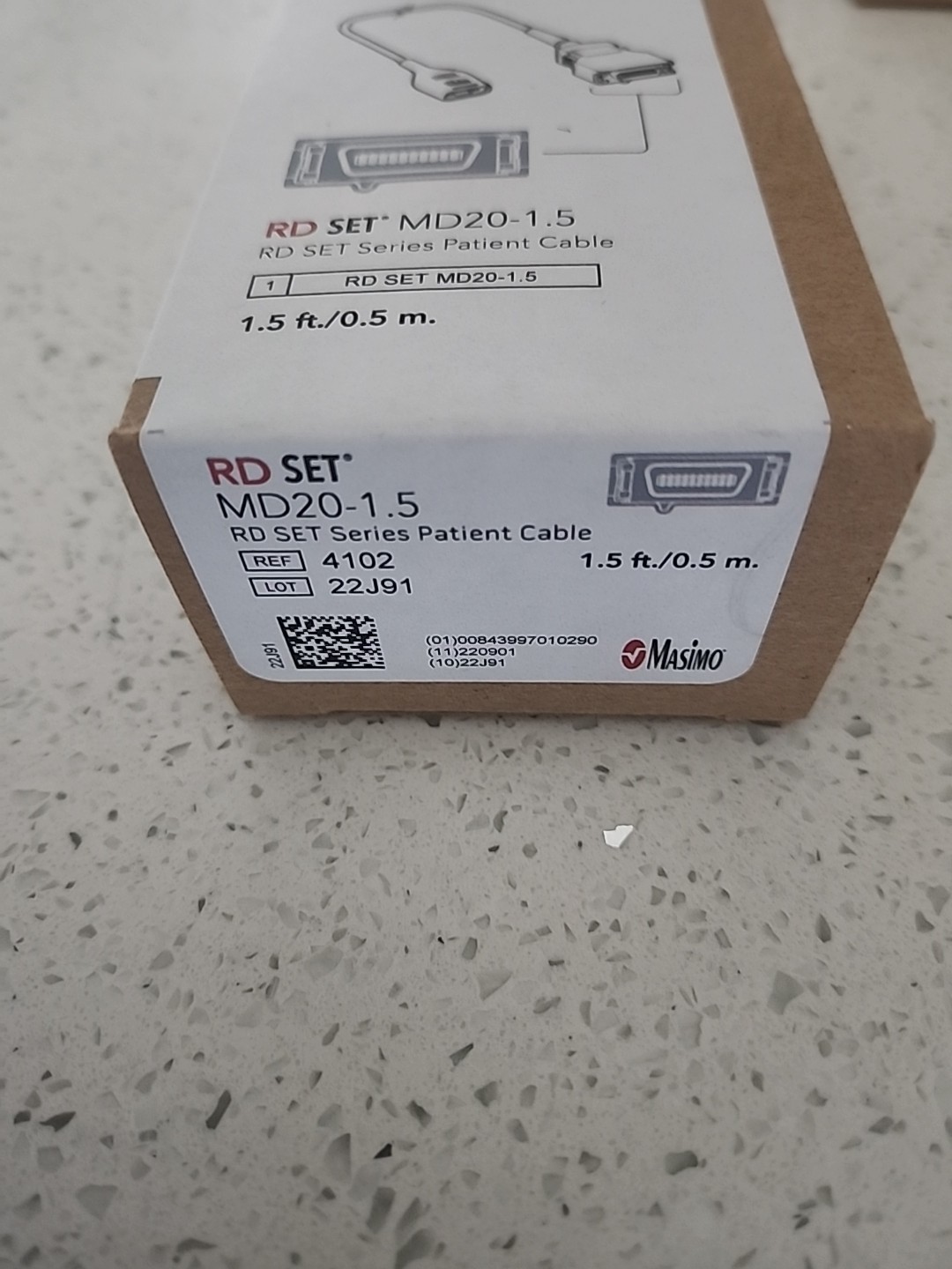 Masimo 4102 RD SET MD20-1.5, RD SET Series Patient Cable 1.5 ft Brand New